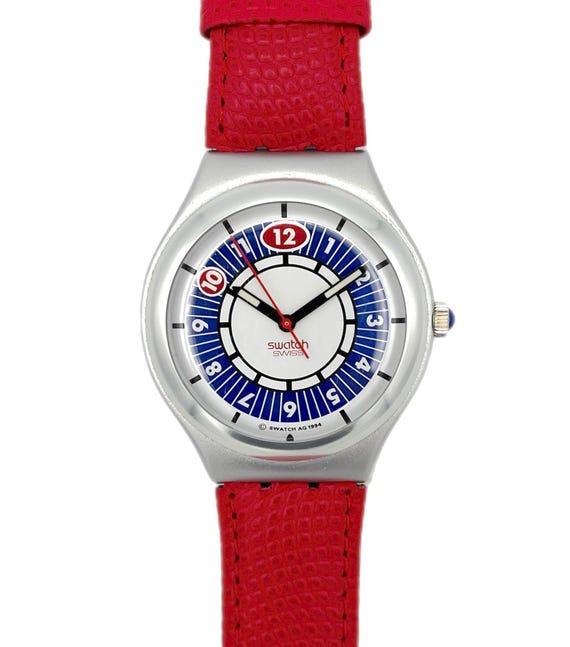 ヴィンテージ 1996 スウォッチ アイロニー ビッグ プレッピー YGS1001