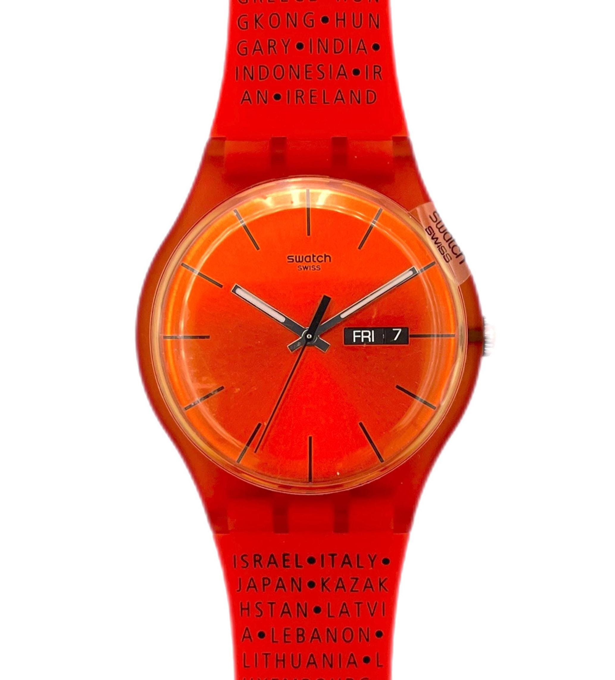 Swatch New Gent PUMPKIN REBEL / 30 Years Club Kit SUOZS07