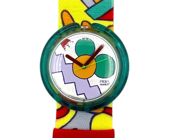 1991 Pop Swatch PWK151 MILANO - new in box 39mm vintage 90s Swatch watch