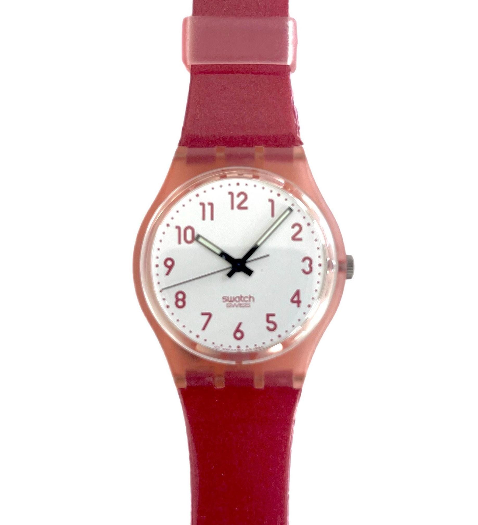 Swatch Watch  GR130  PINK NEW Never Worn Pink Dots Swatch Watch in Box With Battery  main image 4