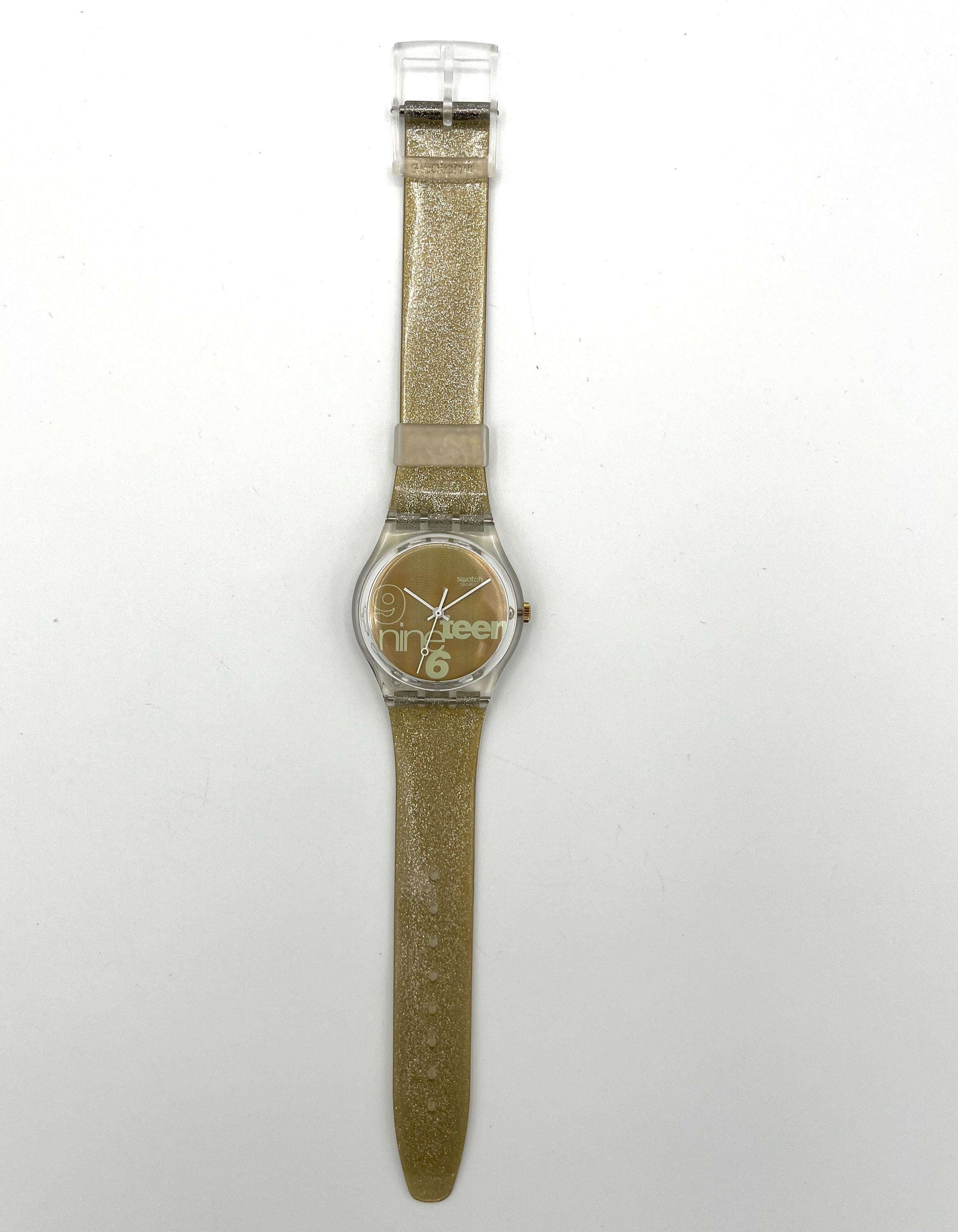 Unworn Vintage 1996 Swatch GLITTER GK216 - Mint Condition