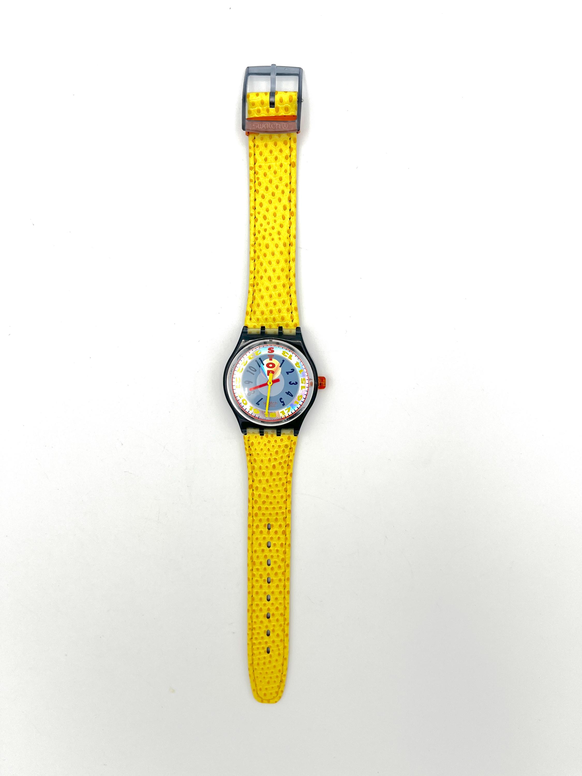 1994年製 スウォッチ ストップウォッチ YELLOW STAR SSM102 - 未使用 