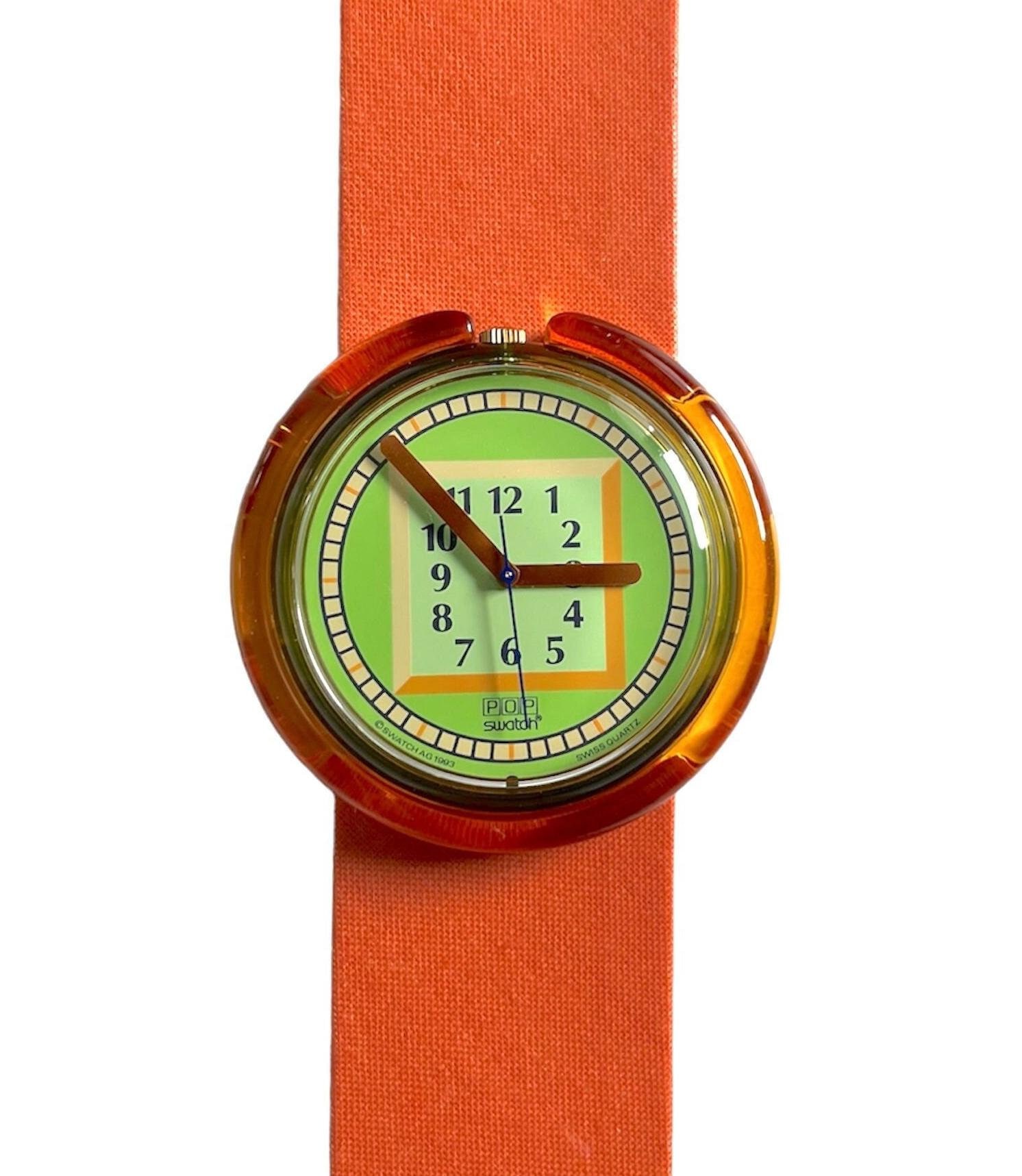 Vintage 1994 Pop Swatch WIDE ANGLE PWG101 - Rare - Mint Unworn