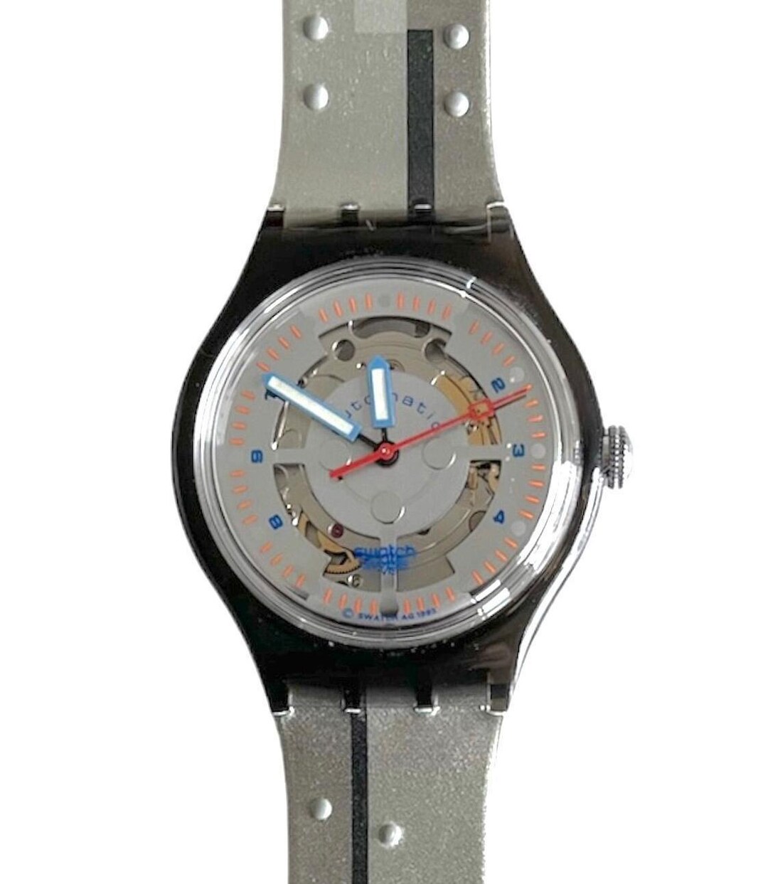 ロピア 爆買い Vintage Unworn - SAM104 BARON SILVER Automatic Swatch 1994 その他