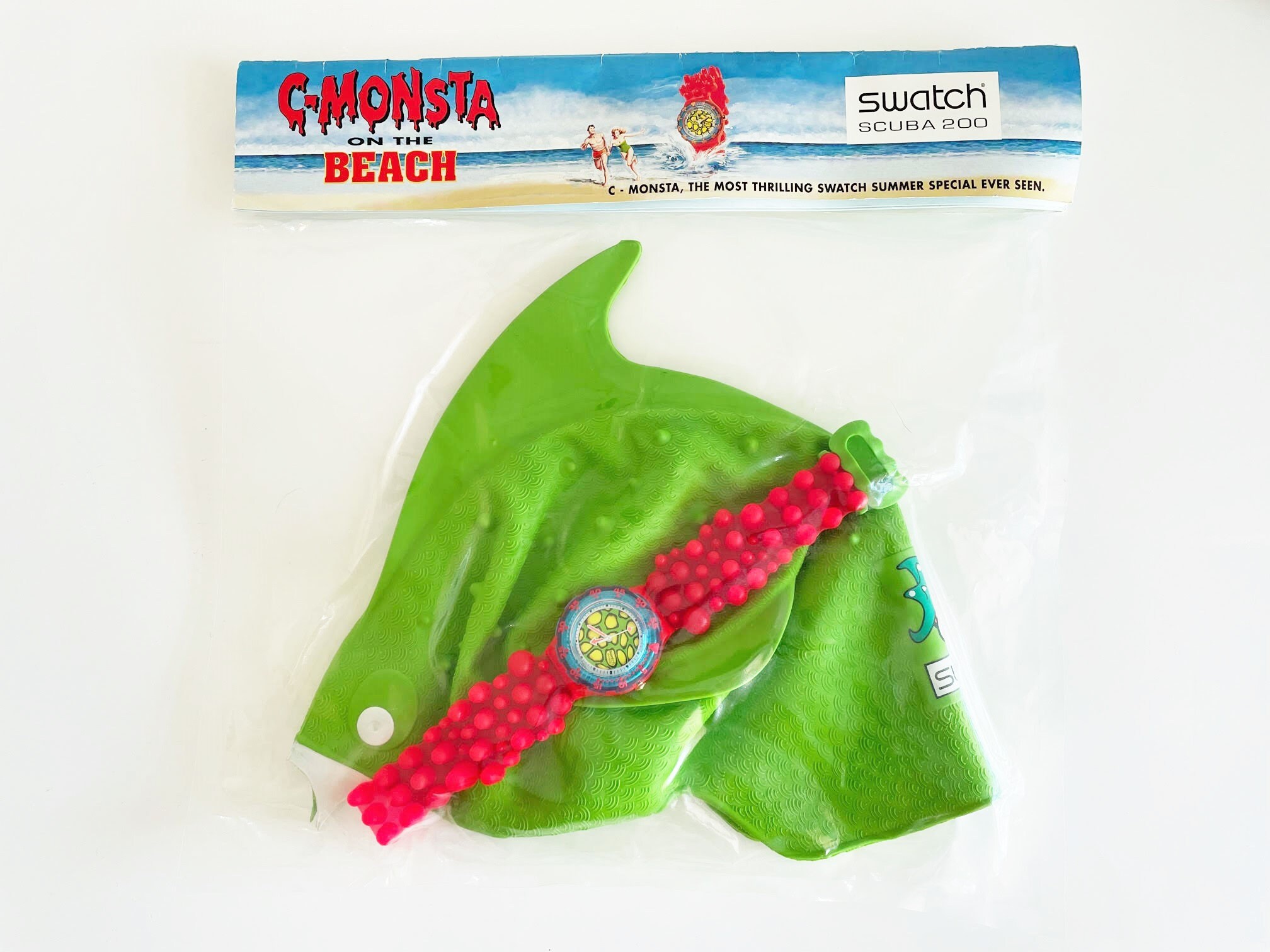 Swatch scuba C-Monsta on the beach SWATCH DEADSTOCK SCUBA 200 C-MONSTA | GALAXIES main image 4