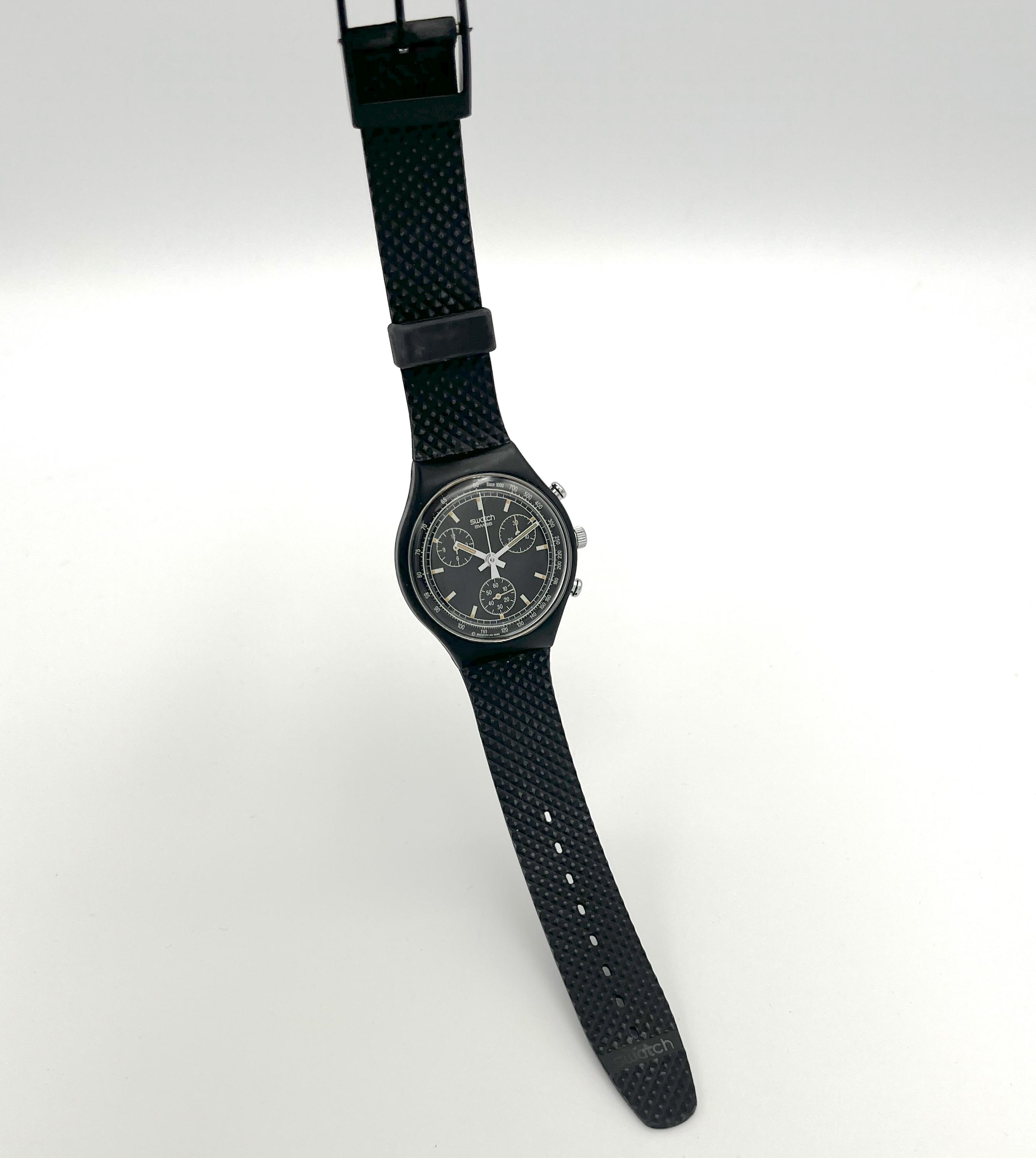 Swatch Chrono BLACK FRIDAY SCB100 de 1991 - État neuf, jamais 