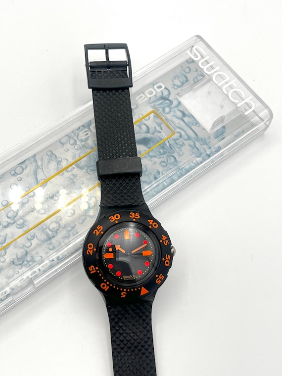 Vintage 1990 Swatch Scuba 200 BARRIER REEF SDB100 - u… - Gem