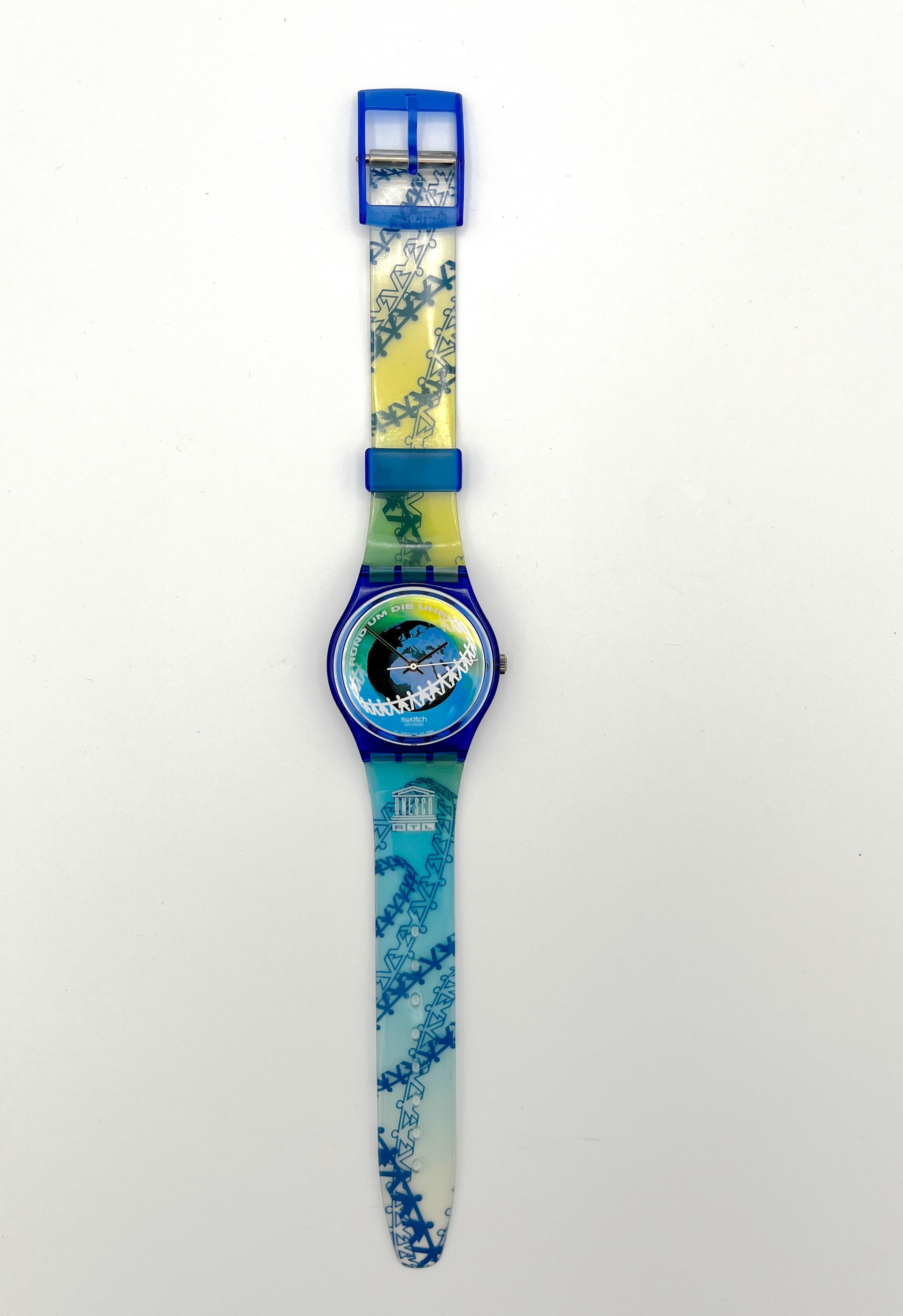 Vintage 1996 Swatch Rund Um Die Uhr (unesco) GZ153 - Unworn  display picture 3