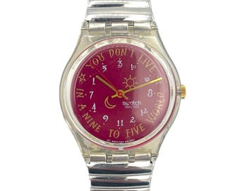 1992 Pop Swatch NDEBELE PWN108 - New in Box - 39mm Diameter  display picture 3