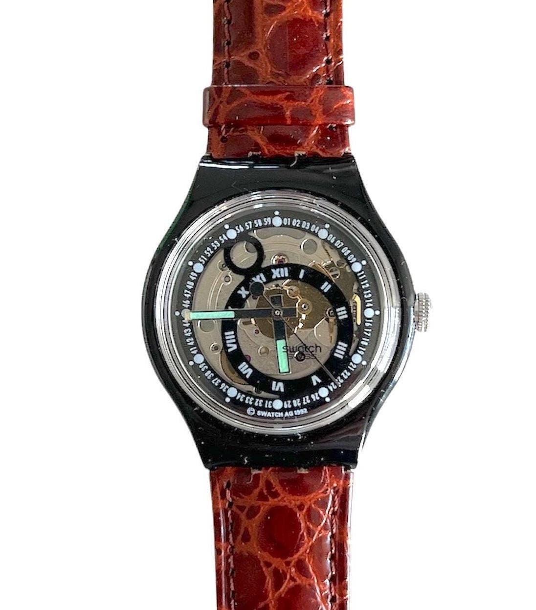 Swatch ブラック AG1994 Swatch ブラック AG1994 Swatch Ag 1994 Stainless Steel Track