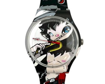 NEW : Vintage 1994 Swatch Chrono INSPYRAL SCG102 - Unworn - New in