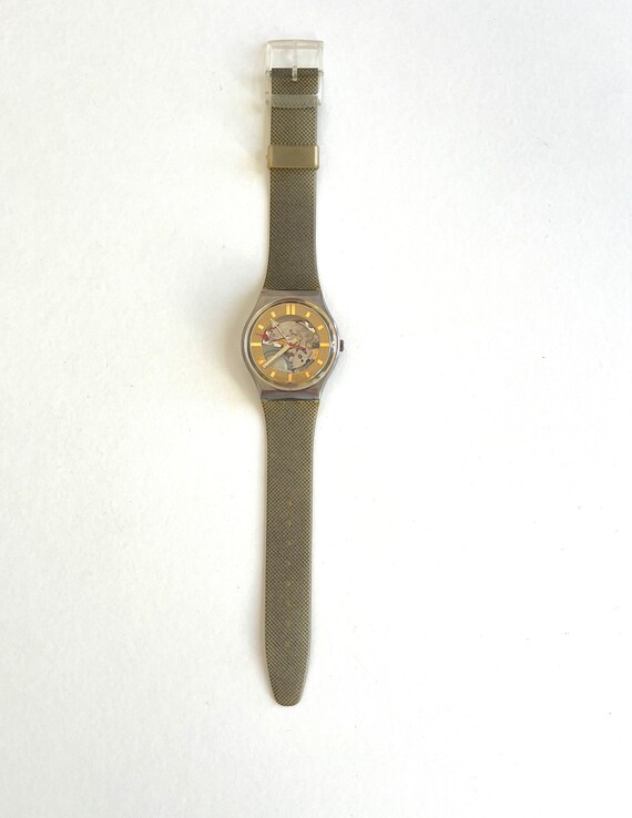 Vintage 1988 Swatch Gent GOLDEN SPHERE GX102 - Unworn Mint 