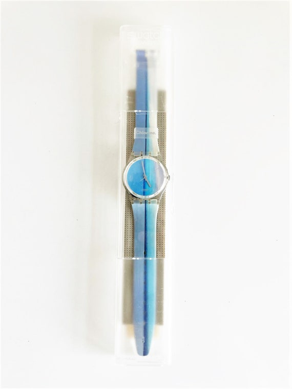 NEW in box rare 1997 vintage Swatch Gent CHLORINE… - image 5