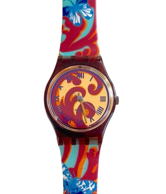 Women’s Vintage Swatch Watch Vintage Women Swatch - AG 1998 - SKELETON / METALIC Swatch  main image 4