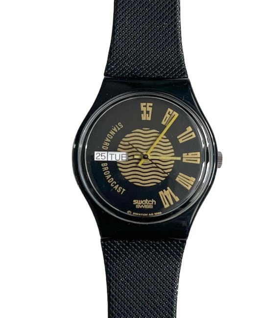 Vintage 1990 Swatch Gent BROADCAST GB720 - Unworn Mint  display picture 1