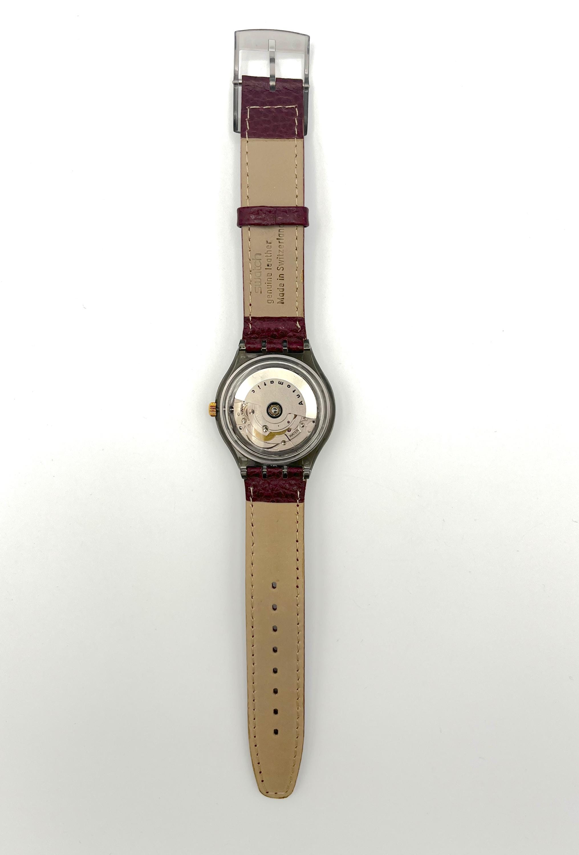 Vintage 1991 Swatch Automatic Rubin SAM100 - Unworn Mint Condition 