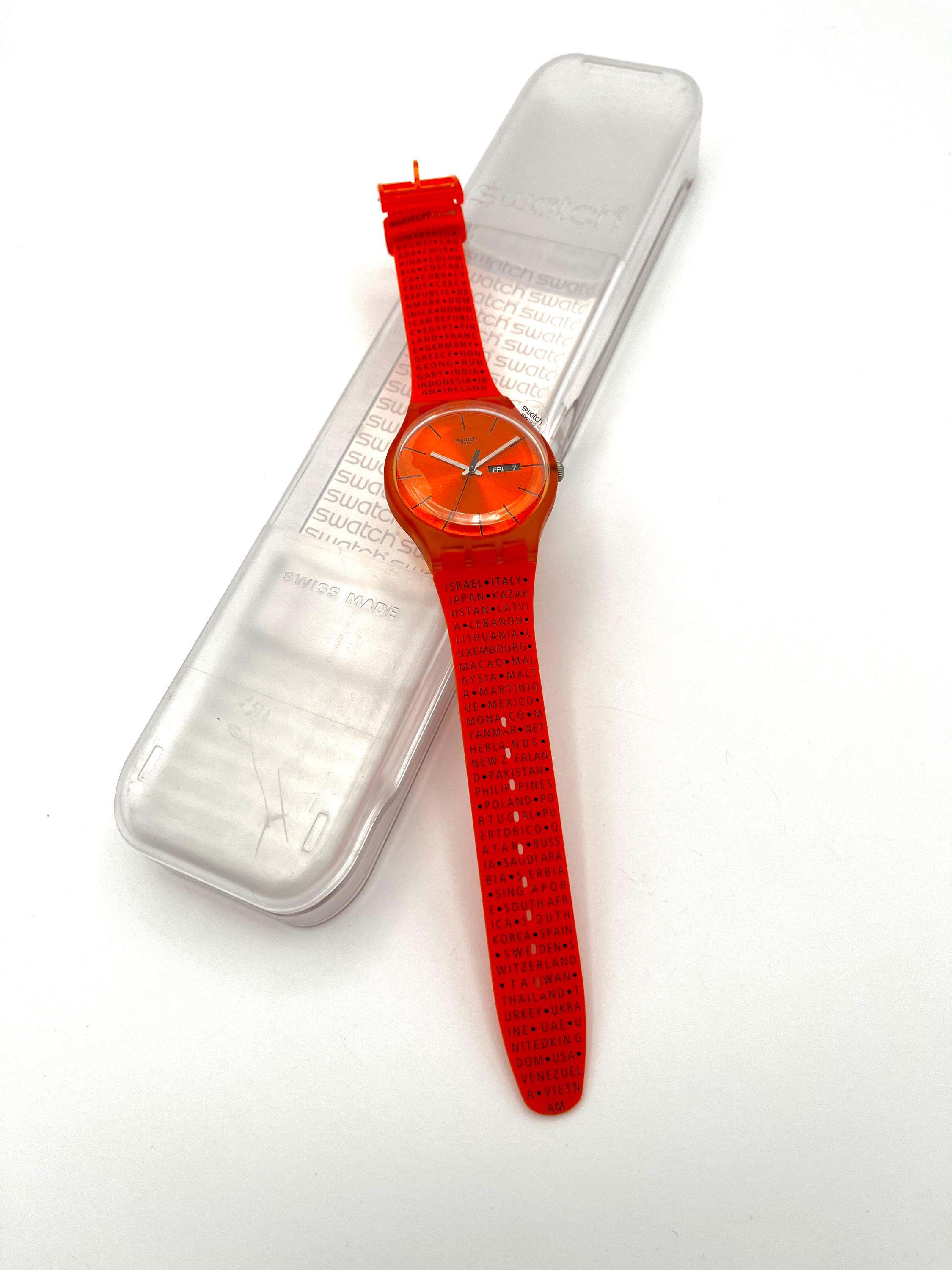 Swatch New Gent PUMPKIN REBEL / 30 Years Club Kit SUOZS07