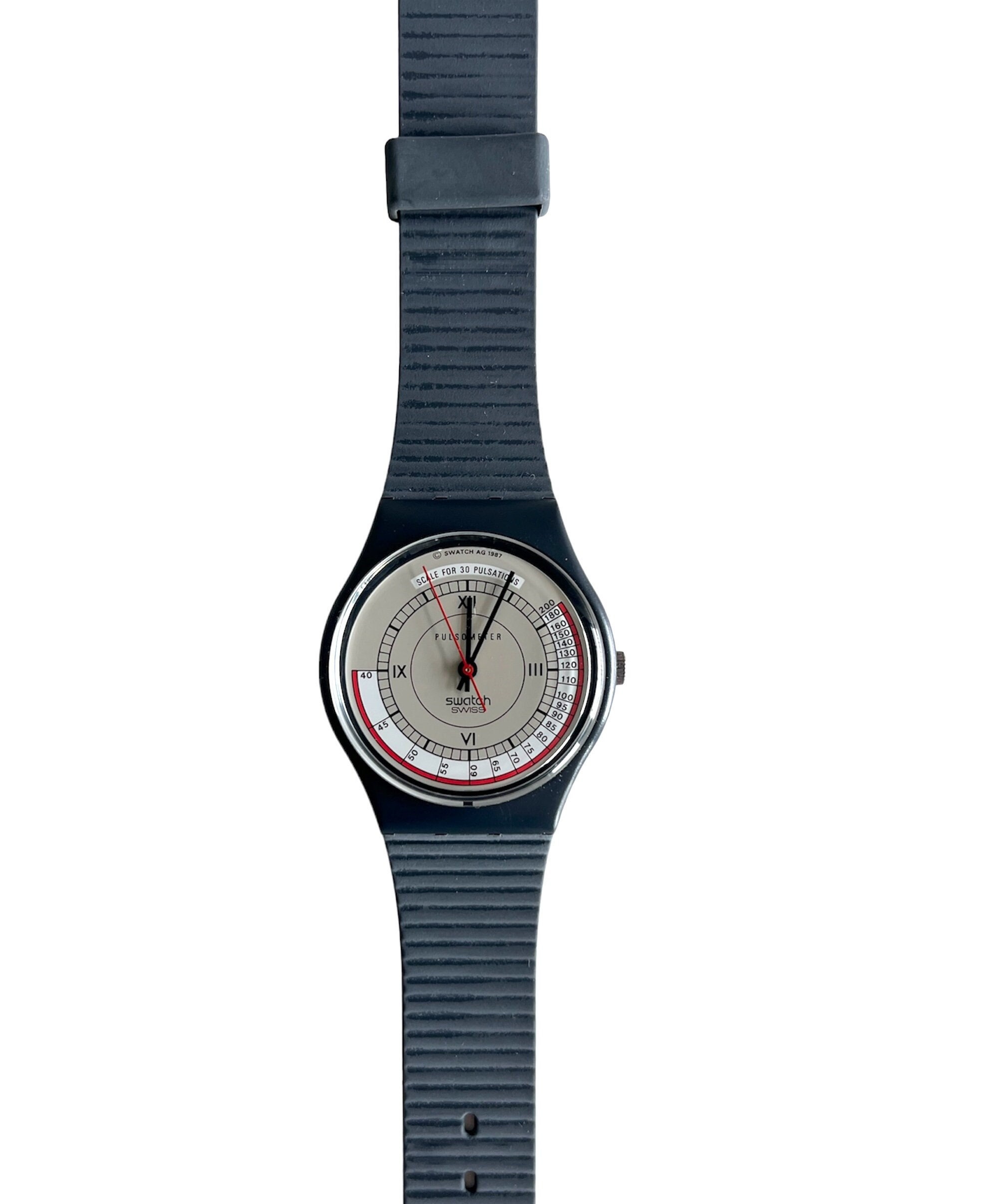NEW in Box From 1987 Rare Vintage Swatch Gent PULSOMETER  display picture 2