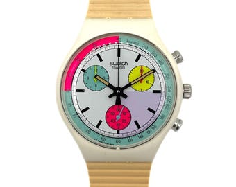 NEW in Box From 1994 Swatch Chrono INSPYRAL SCG102 - Unworn