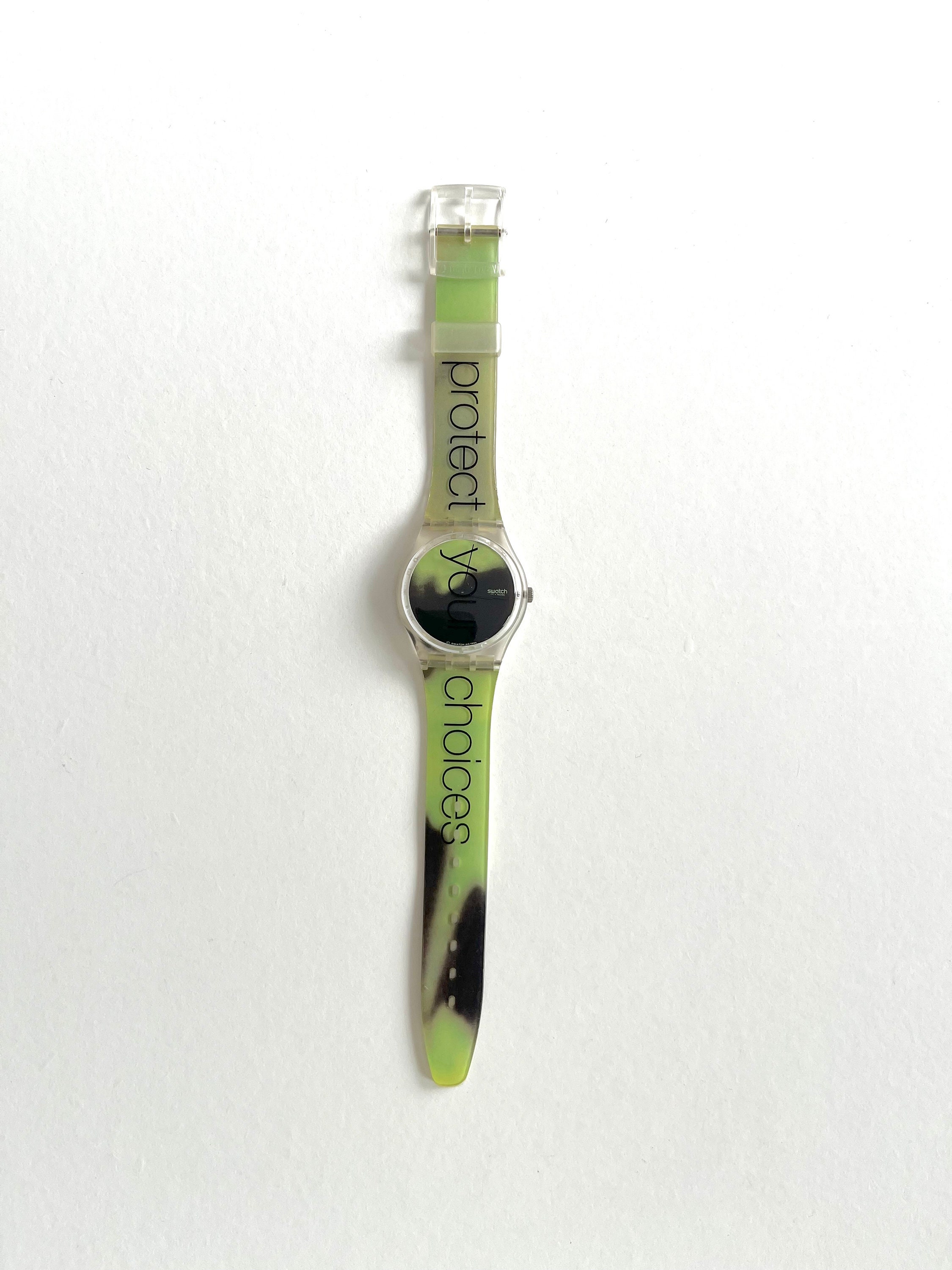 Swatch Watch Protect GK226 Vintage 1996 Swatch Protect Your Choices gk226 !! anno 1996 !!... | Depop main image 4