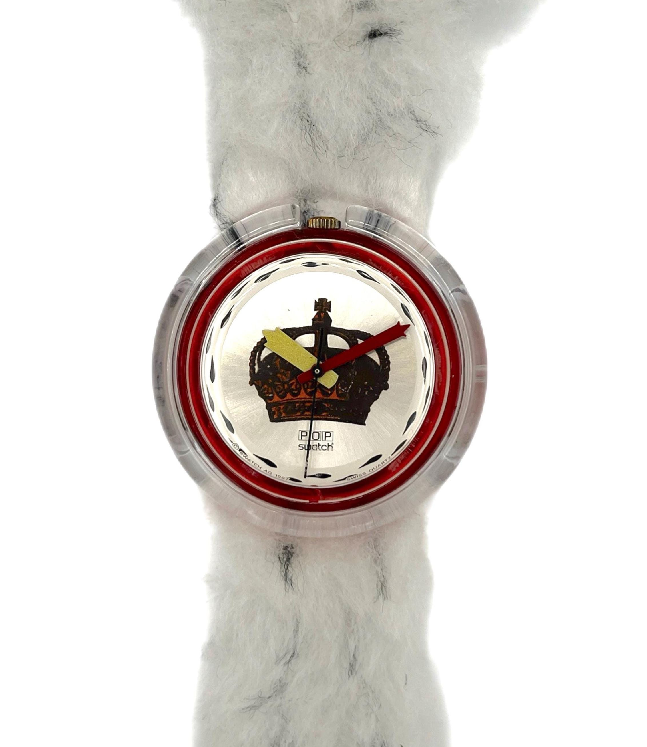 1998 Midi Pop Swatch ROYALTY PMR102 - New in Box - 32mm Diameter