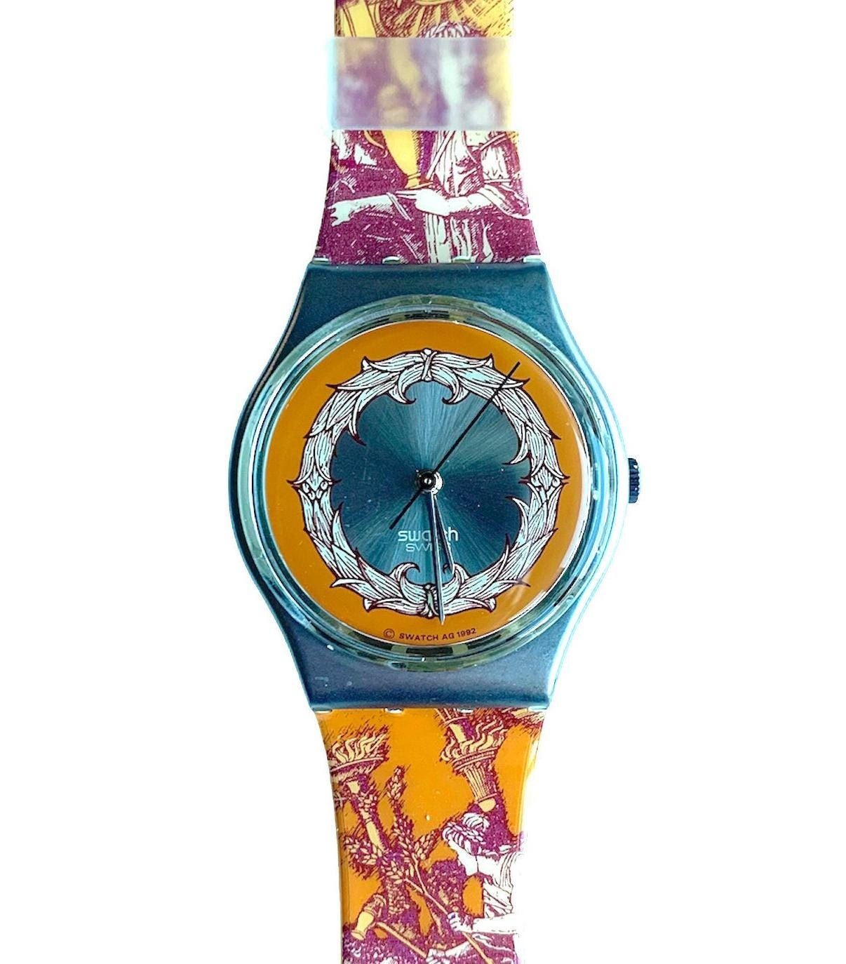 ヴィンテージ 1993 Swatch Gent VOIE HUMAINE GX126 - 未使用のミント 