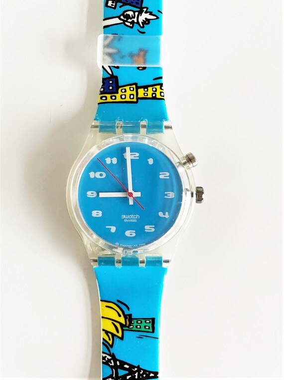 NUEVO : 2001 vintage Swatch Gent Loomi MUNDO GK913 sin uso | Etsy España