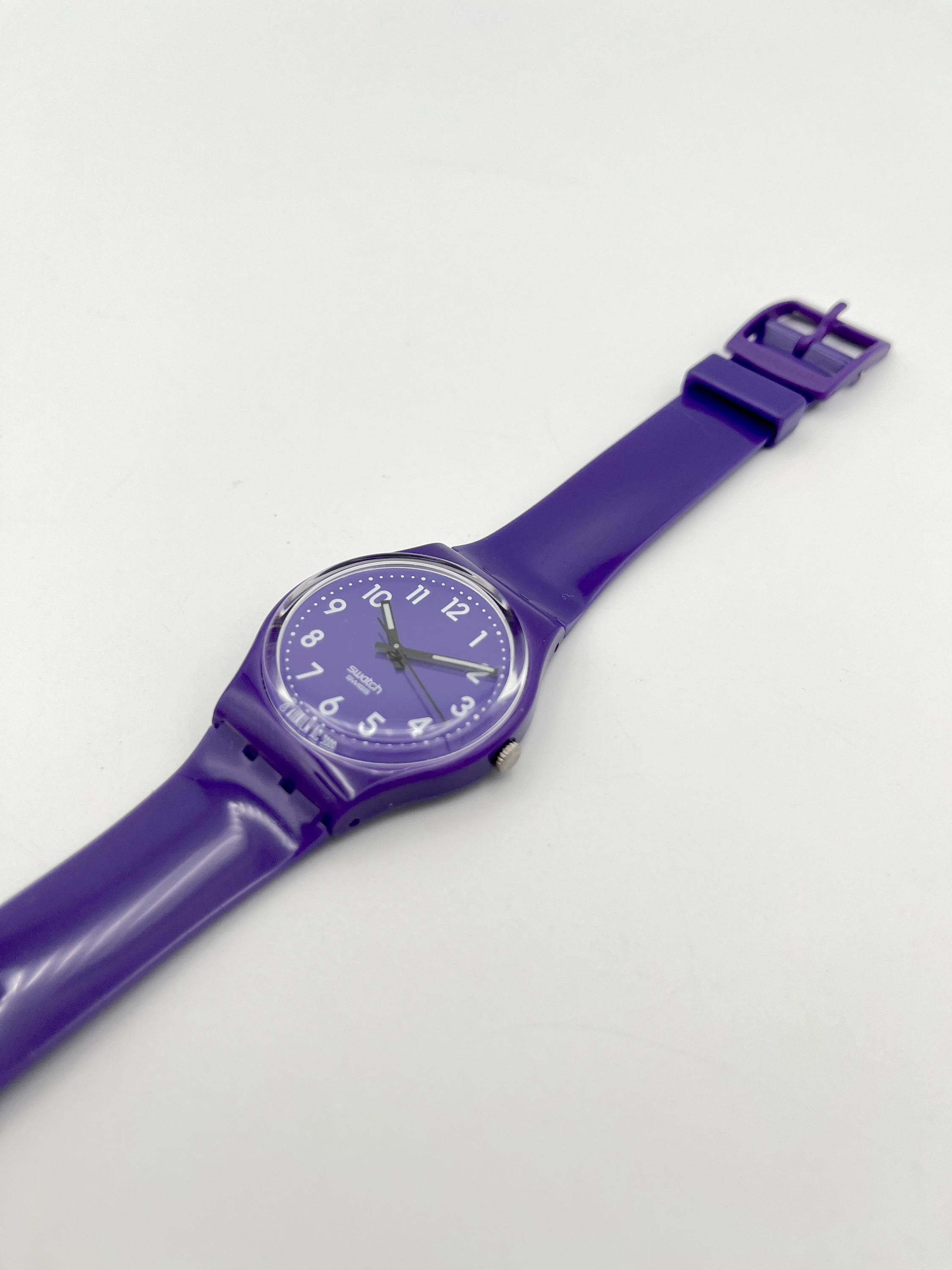 Swatch Watch - GV121 - CALLICARPA Swatch Watch 2009 Callicarpa Vichy GV121 34mm Purple Swiss  main image 2