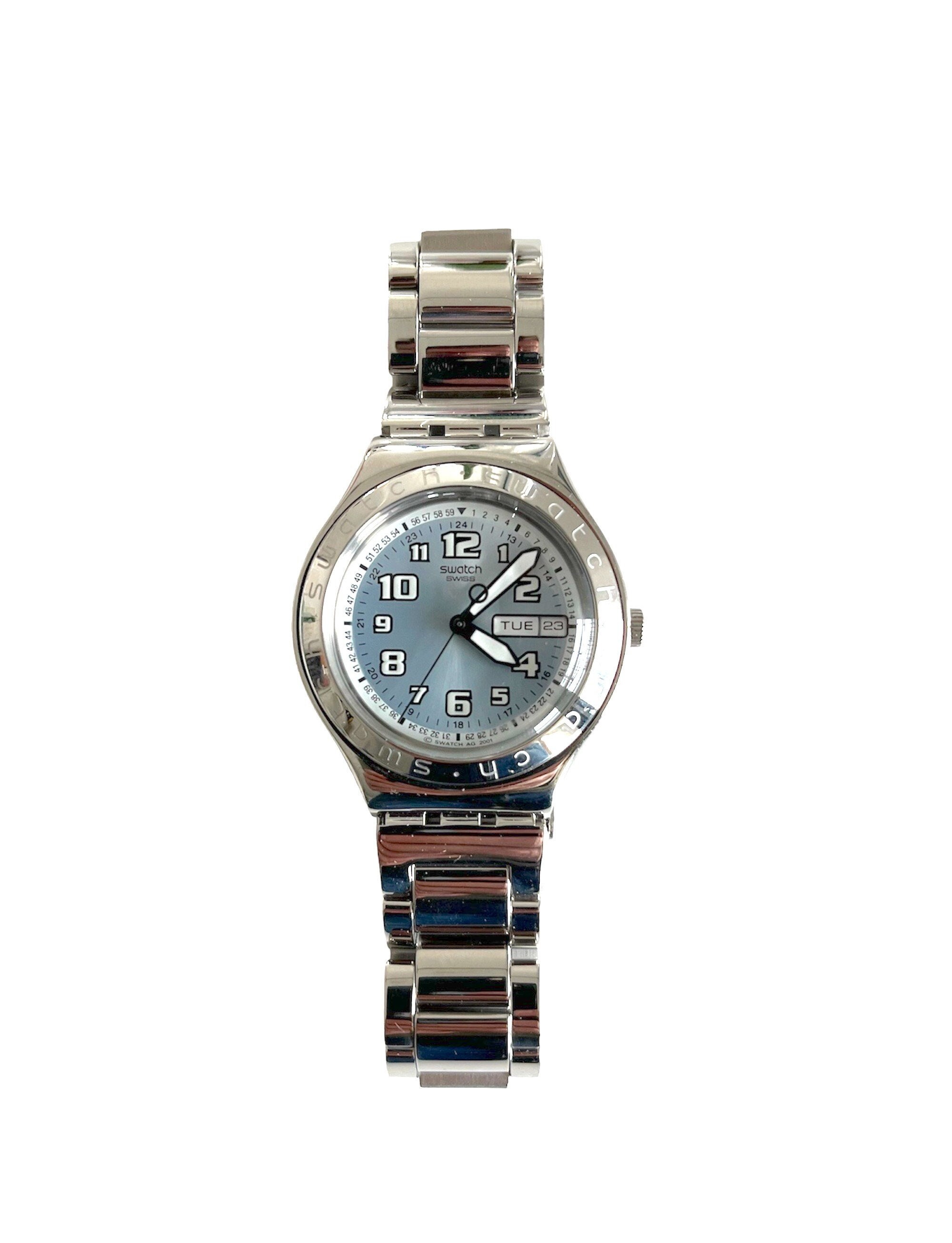 NEW : Swatch Irony Big Cool Days Light Blue YGS724G - Unworn 