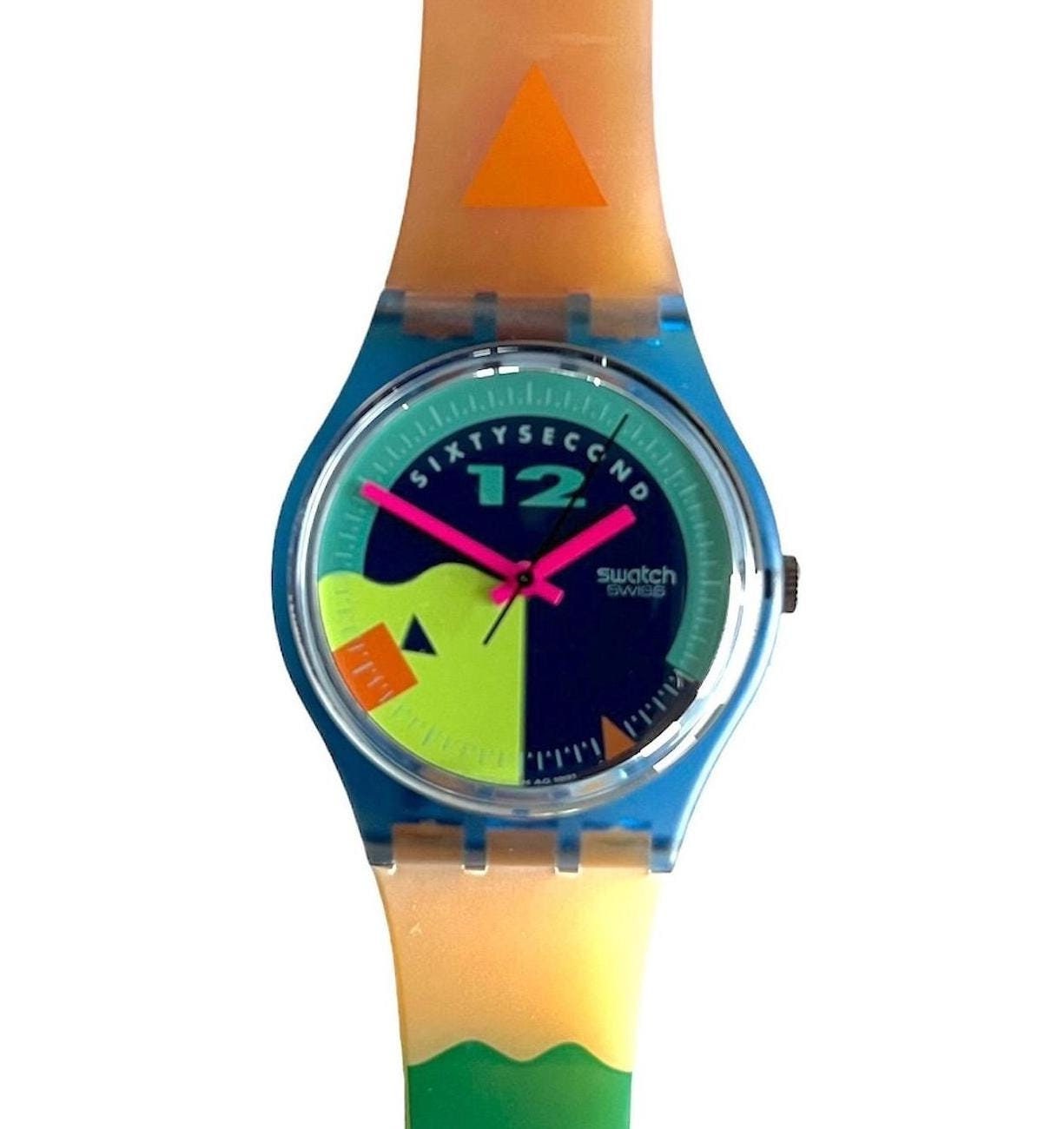 Vintage 1991 Swatch Gent NOSEWHEELIE GN115 - Unworn Mint Condition