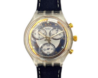 NEW in Box From 1994 Swatch Chrono INSPYRAL SCG102 - Unworn