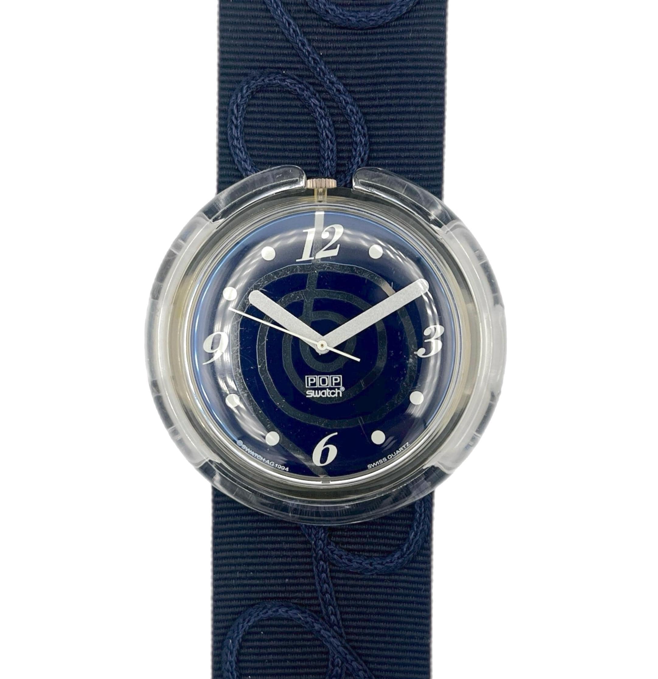 1995 Pop Swatch MOALA PWK204 - Classic 90s Swiss Quality Dark Blue