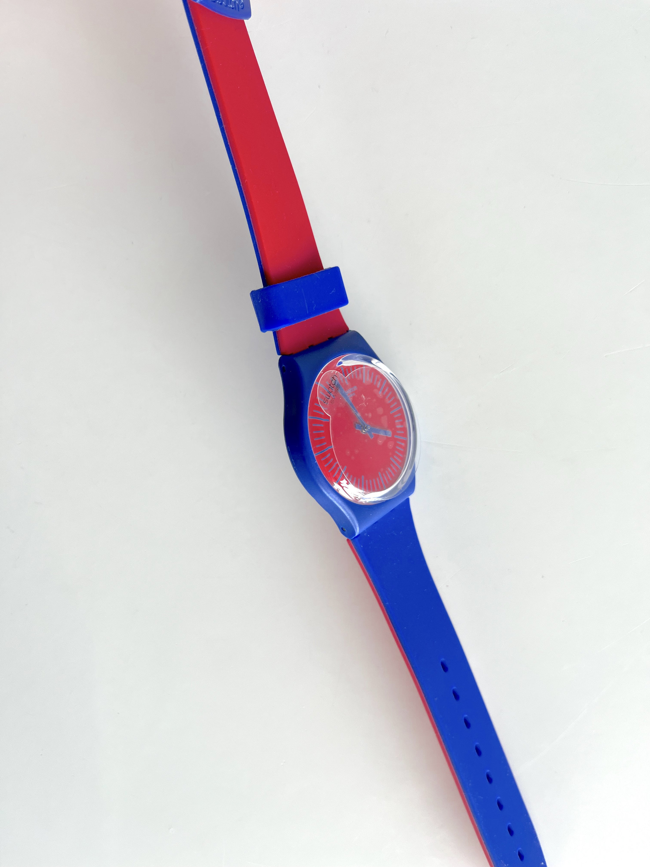 Vtg Swatch Gent Speed Around Mens Watch 34mm Colorful GB277 New Battery NEW in Box Swatch Gent BLUE LOOP GS148 - Mint Unworn  main image 4