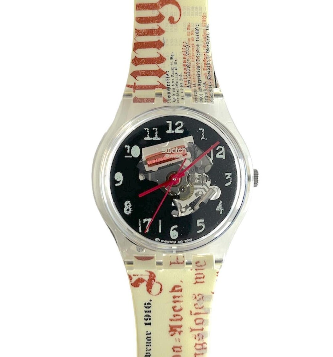 SWATCH SPECIAL 2003 - GZ184 - Dada Traces - CABARET Voltaire - New IN Box MINT TICKINGFREE :: CATEGORIA :: SPECIAL / ARTIST PRODOTTO  main image 3