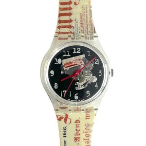 2003 Swatch Special DADA TRACES GZ184 - vintage timekeeper new in box - 34mm