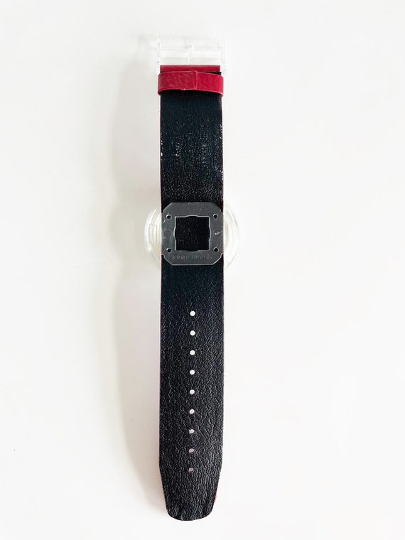 NEW in box from 1991 Pop Swatch PWK142 SECRET RED… - image 3