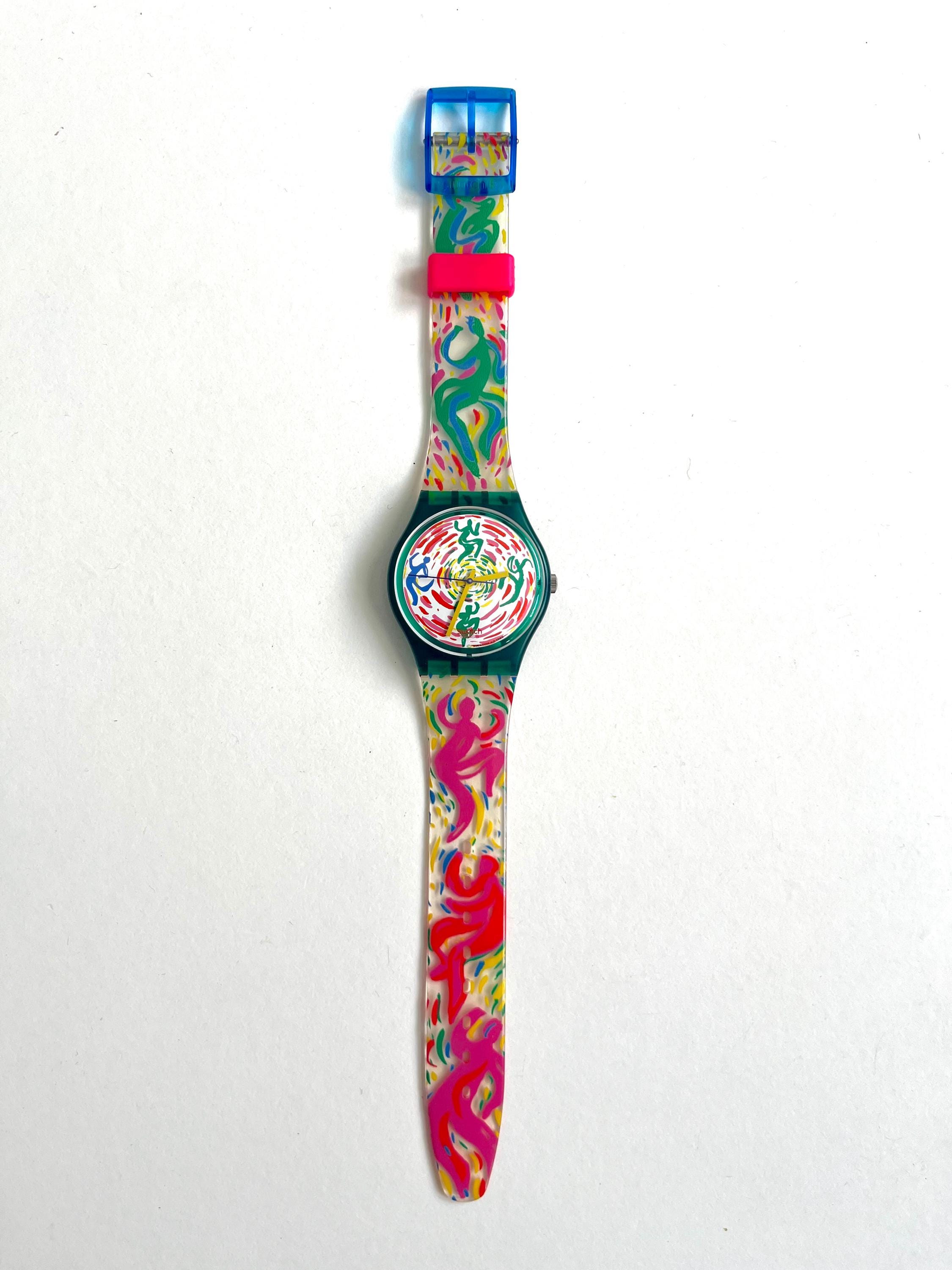 ヴィンテージ 1994 Swatch GG129 Gent GIROTONDO - 未使用のミント 