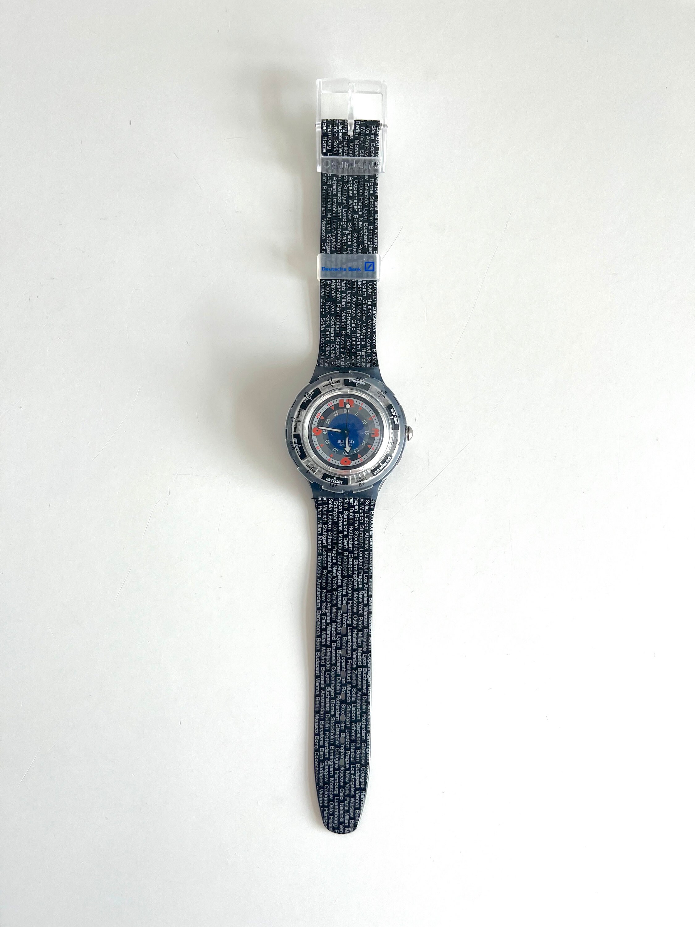 Vintage Swatch Scuba 200 DEUTSCHE BANK (black Gondola) SDM100C