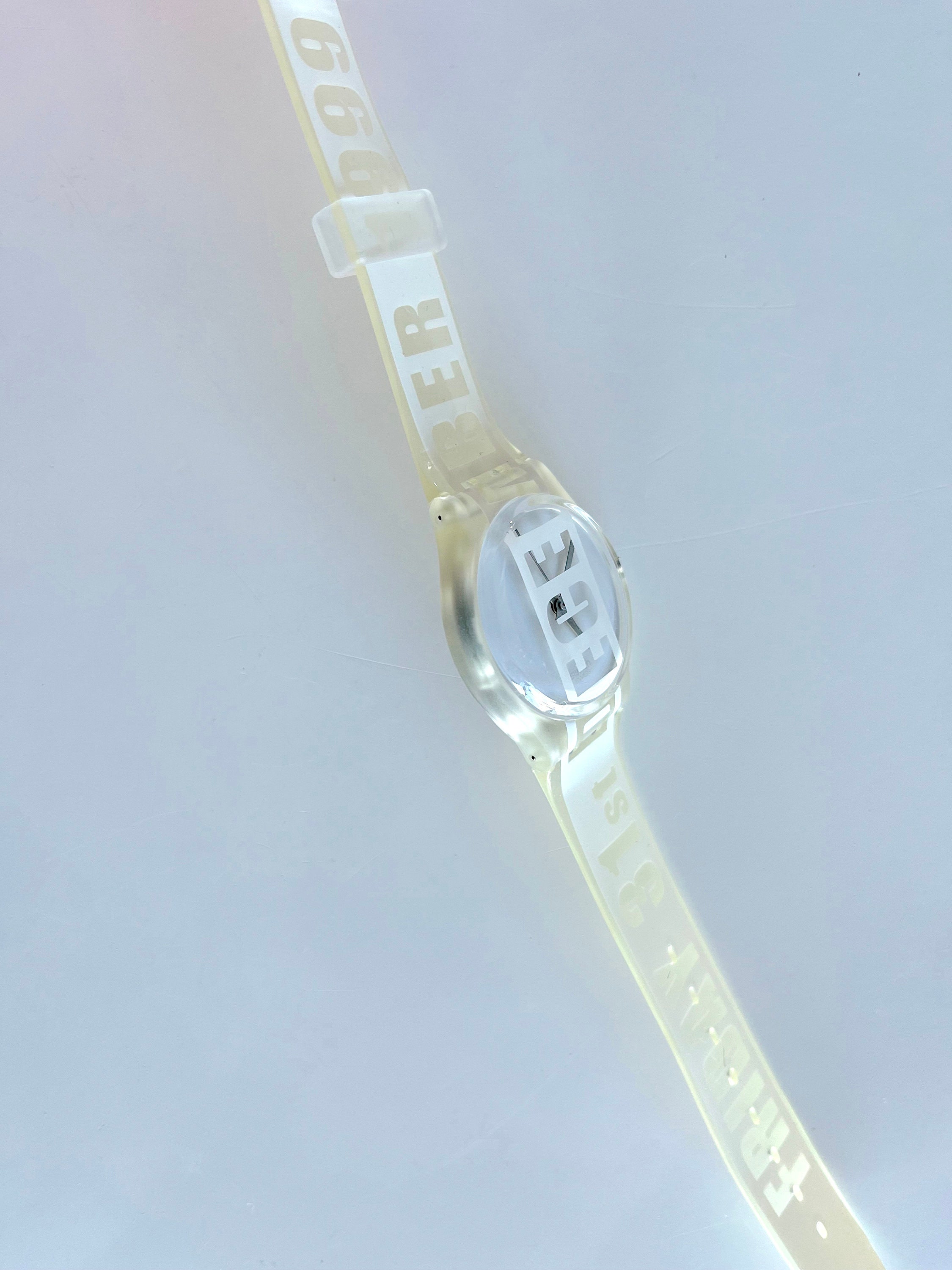 Vintage 1999 Swatch Gent WHITE CARD GK302 - the Last Swatch  display picture 1