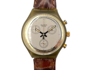 Vintage 1994 Swatch Chrono INSPYRAL SCG102 - Unworn Mint Condition