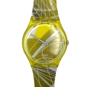 Vintage 1997 Swatch Gent SPYRAL GJ119 - new and unworn - new battery installed - 34mm - new in box