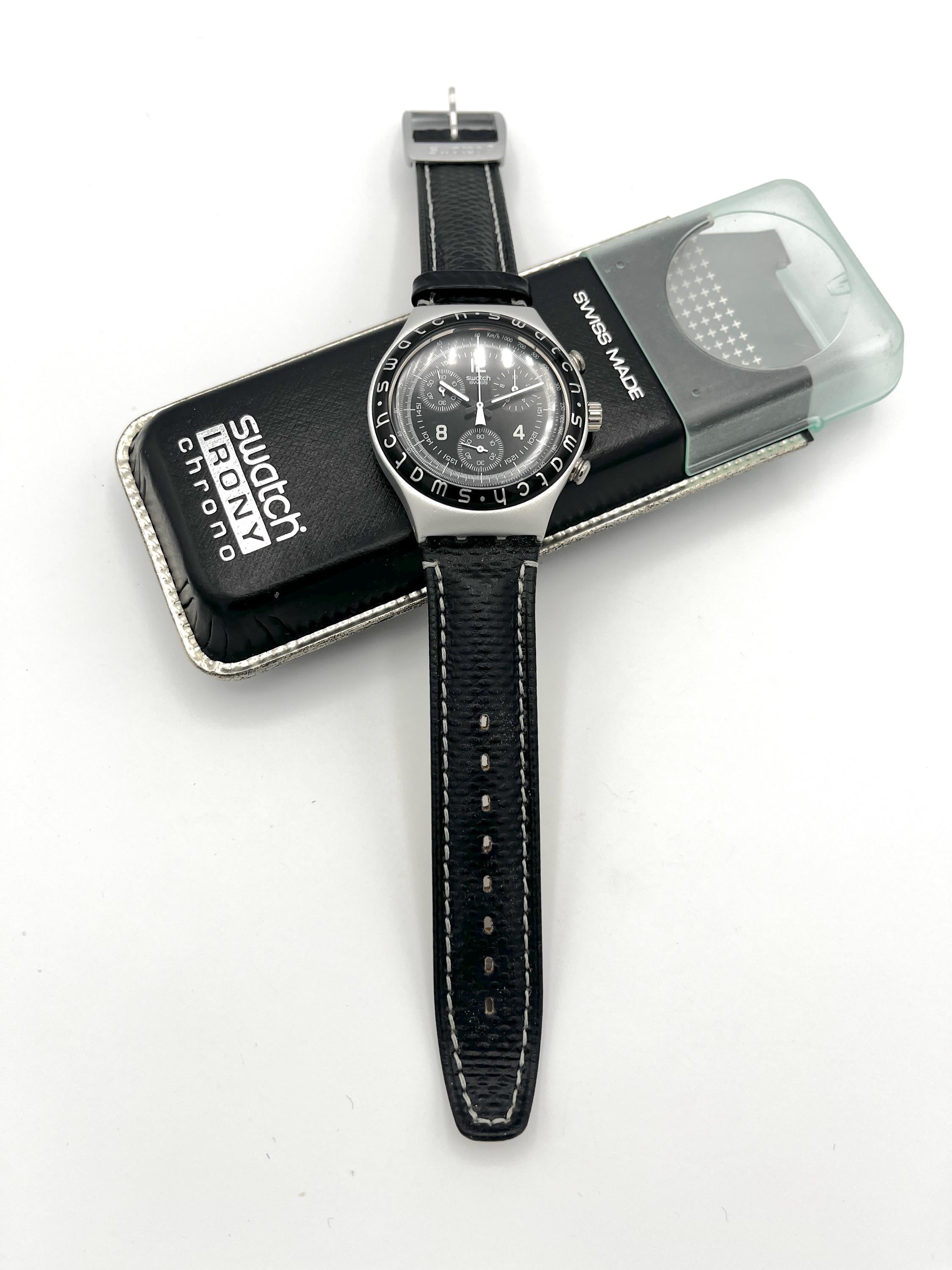 Vintage 1996 Swatch Irony Chrono High Tail YCS1000 - Unworn 40mm