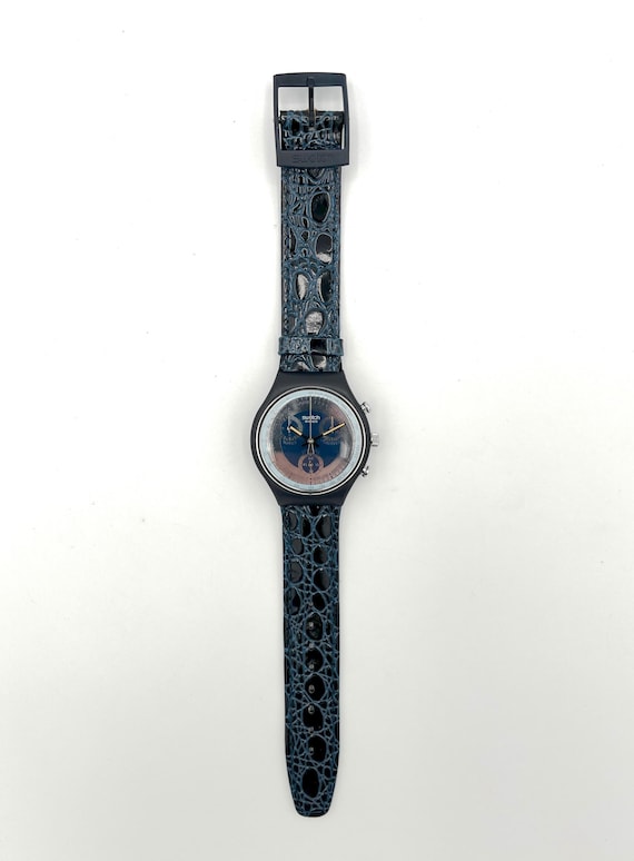 Vintage 1991 Swatch Chrono SILVER STAR SCN102 - Unworn Mint