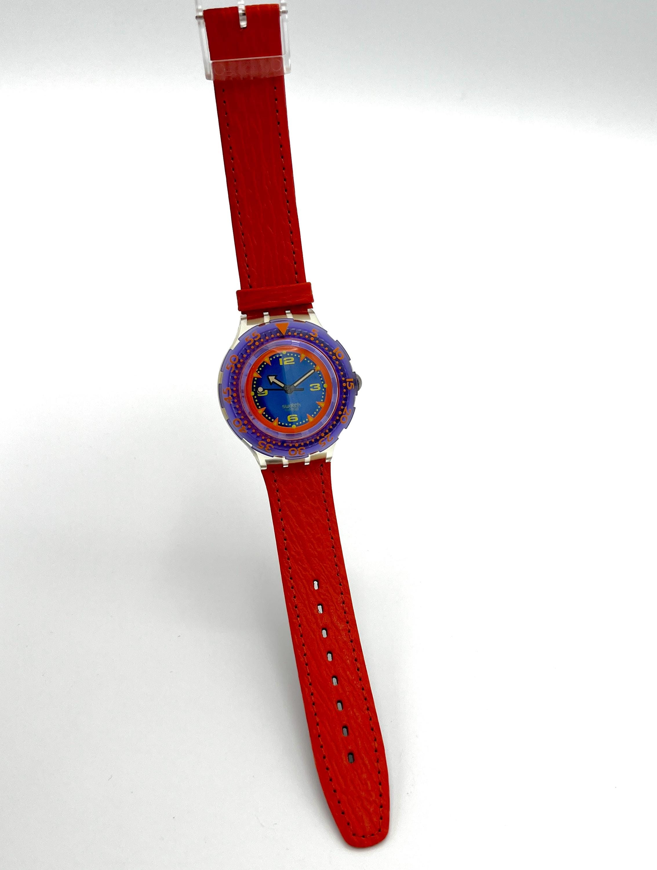 Orologio Swatch Scuba 200 RED ISLAND SDK106 vintage del 1992 