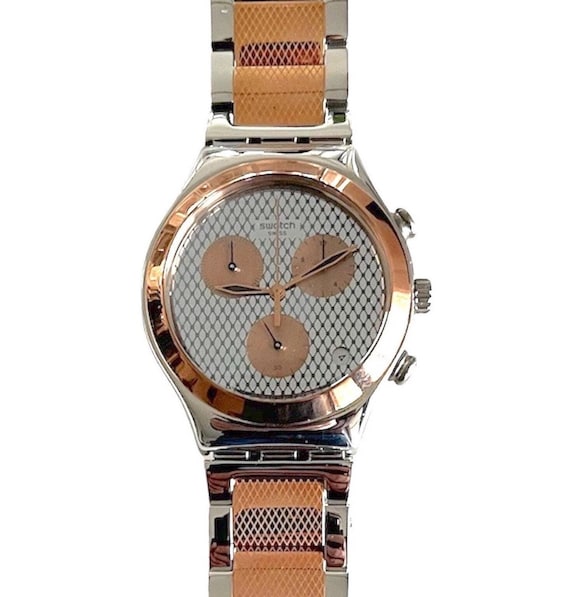 ヴィンテージ スウォッチ アイロニー クロノ グリル チル YCS581G - 未