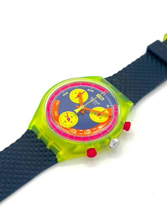 Vintage Swatch Chrono GRAND PRIX SCJ101 von 1992 – neu in