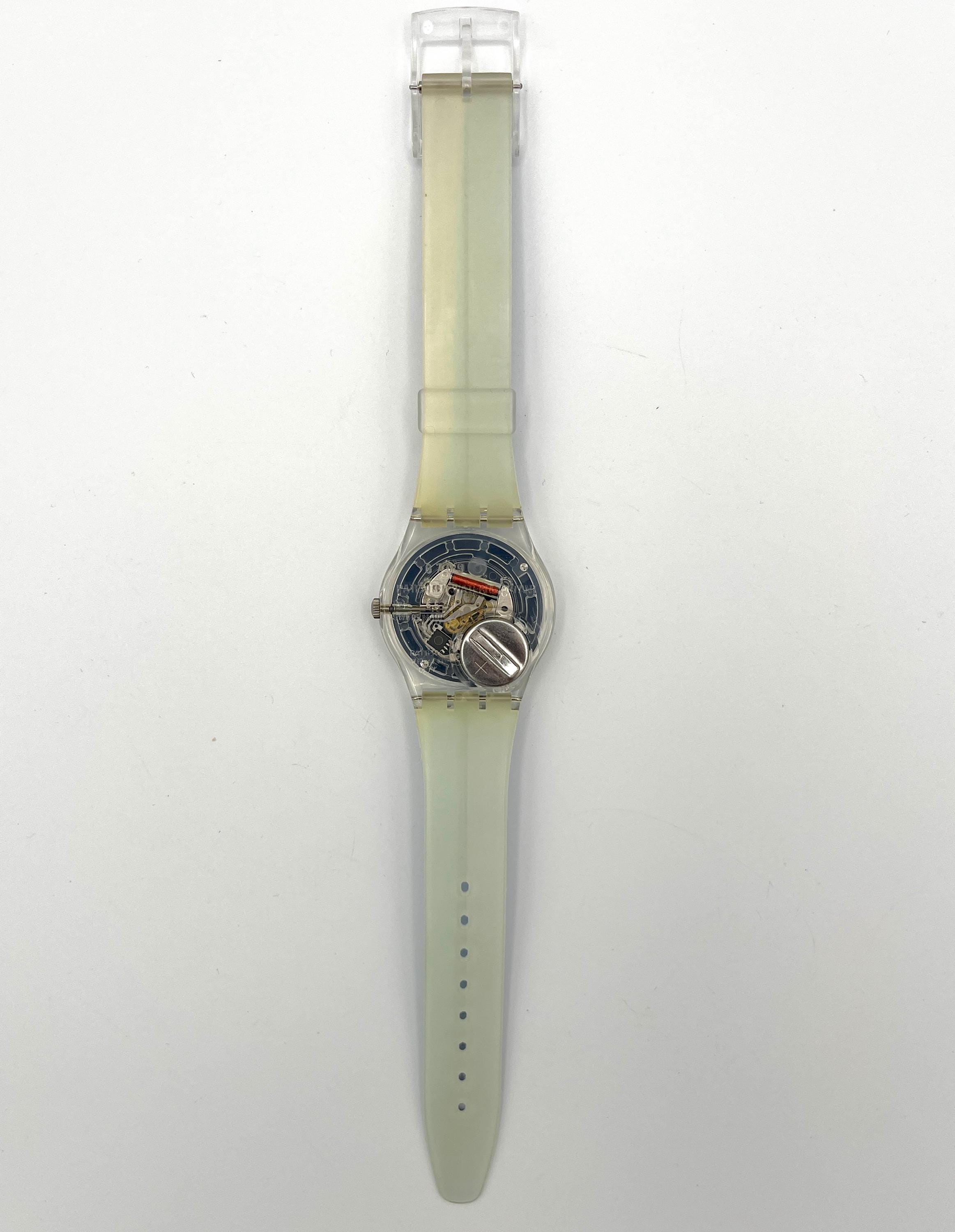 Vintage 1997 Swatch Gent CHLORINE GK242 - Running With New Battery 