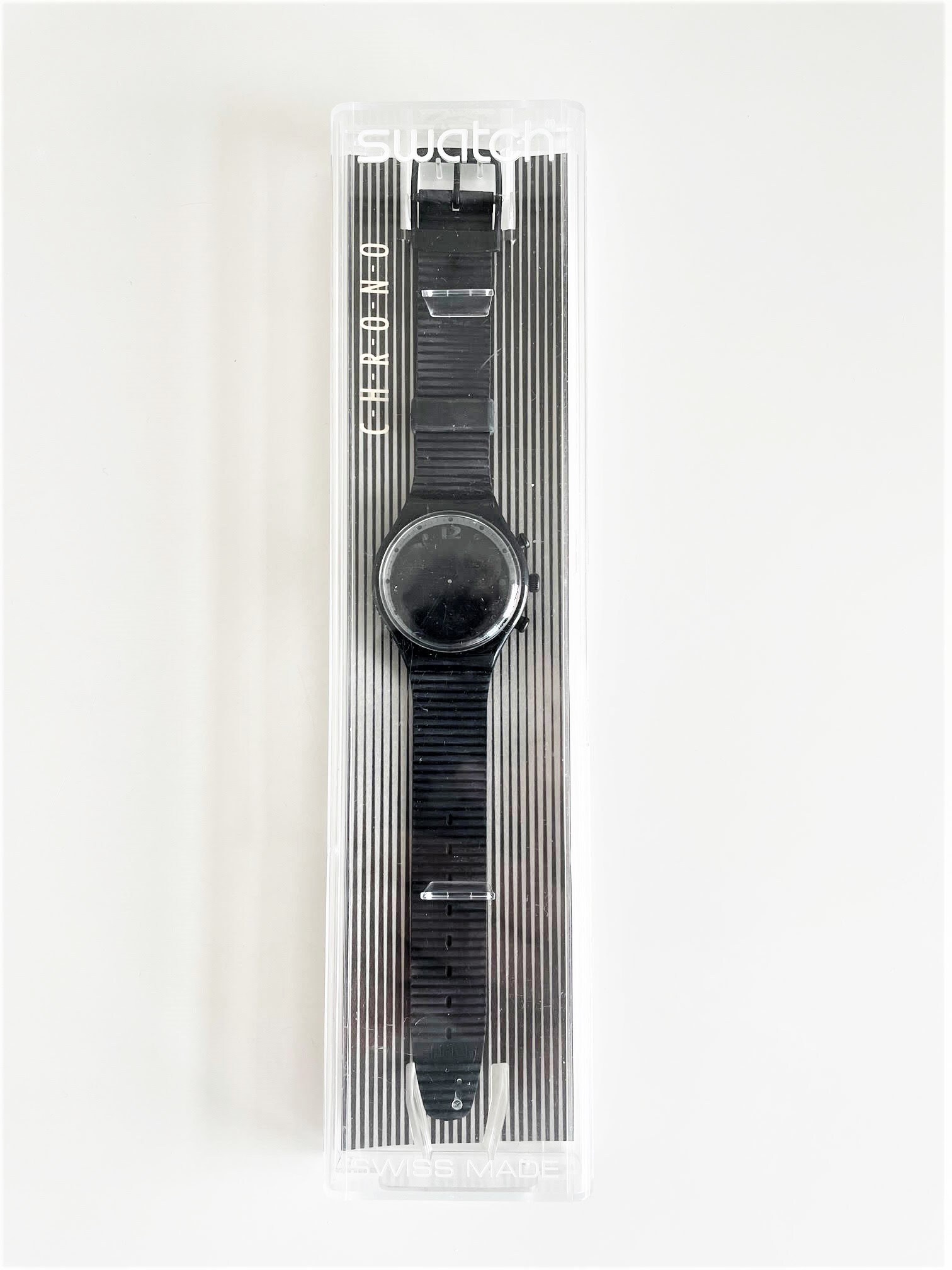 NEW in Box 1993 Vintage Swatch Chrono MOONSHADOW SCB110 Unworn Mint Condition Running With New Battery 37mm Diameter Etsy UK