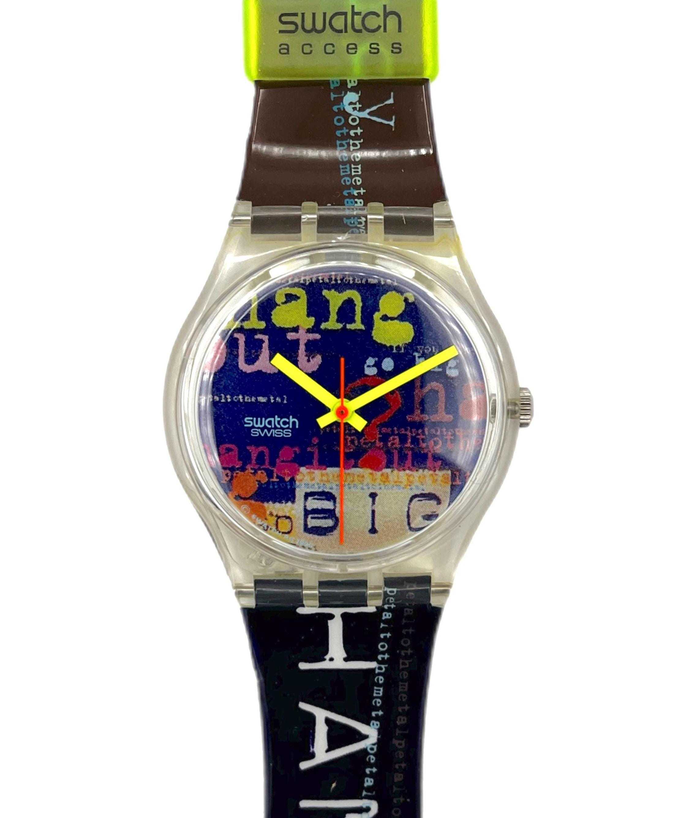 Vintage 1995 Swatch Access GO BIG SKK101 - Unworn Mint Condition