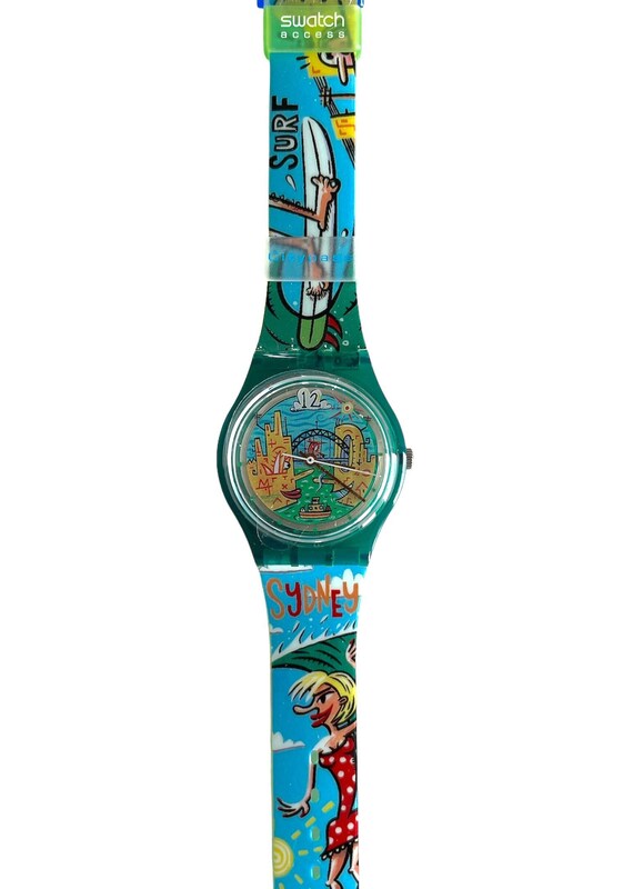 NEW : vintage Swatch Access Big Swell / Surf City 